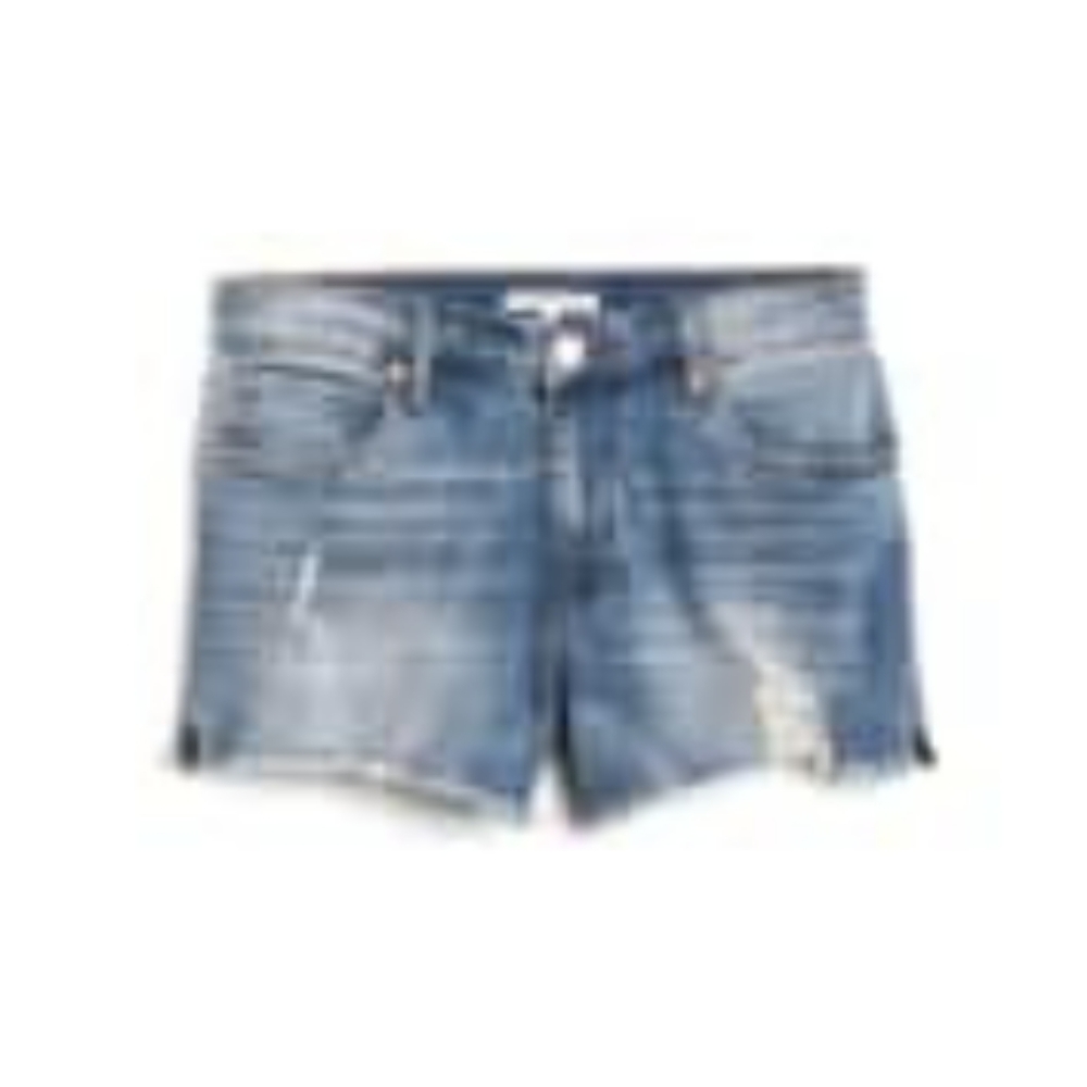 Side slit denim shorts NWT